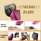 3-Pack 5-in-1 Replacement Blade Compatible with Wahl Animal Clipper, Black (Black / 3 Pack)