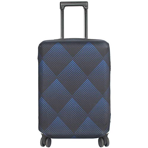 Travel Luggage Cover Suitcase Protector Fits 18 (Blue Cube / S)