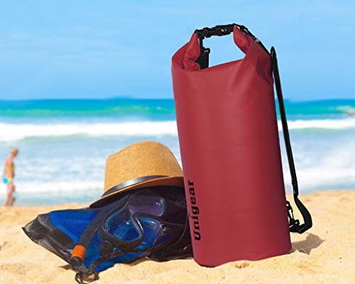 Dry Bag Sack Waterproof Floating Dry Gear Bags for Boating (5L / Red)