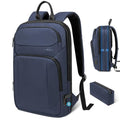 Backpack for Men Slim & Expandable Travel Laptop Backpack with USB Charging Port Water Resistant Anti (Navy Blue / 17.3”)