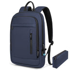 Business Backpack for Men Lightweight Commute Laptop Backpack Anti (17.3" / Classic / Blue)