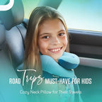 Kids Travel Neck Pillow (Gray / Medium)