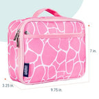 Kids Insulated Lunch Box (9.75 x 7 x 3.25 inches / Pink Giraffe)