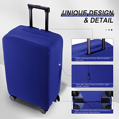Travel Luggage Cover (Blue / 24-25 inch)