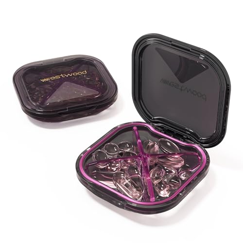 Aesthetic Pill Organizer (Square Purple)