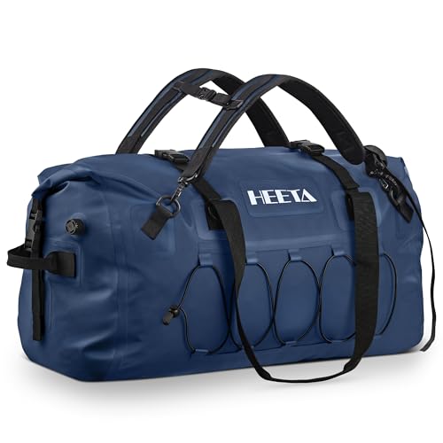 Waterproof Duffel Bag Motorcycle Dry Bag Backpack (Dark Blue / 80L)