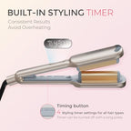 Curling Iron Hair Crimper Waver (Elegant Gold / 1 inch)