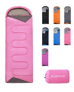 Sleeping Bags for Kids Girls Backpacking Lightweight Waterproof (3.3lb Pink)