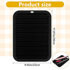 Large Heat Resistant Mat for Styling Tools (Black)