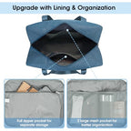 For Spirit Airlines Foldable Travel Duffel Bag Personal Item Bag 18x14x8 Carry on Luggage for Women and Men 30L (Y-Navy Blue / 30L)