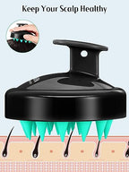 2 Pack Scalp Massager Hair Growth Scrubber for Dandruff Removal (Turquoise & Purple)
