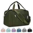 Carry on Duffle Bag Underseat for Airplane (Army Green / Small without laptop compartment)