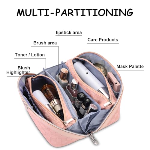 Travel Makeup Bag Organizer (01-D-Pink)