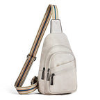 Sling Bag Crossbody Bags for Women Small Cross Body Bag Fanny Packs Chest Sling Purse for Daily Travel Leisure Sport (4-3 Beige)
