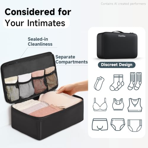 Packing Cubes for Travel (03 Black)