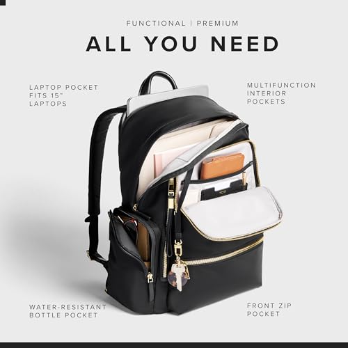 Voyageur Celina Backpack (One Size / Black & Gold Hardware)