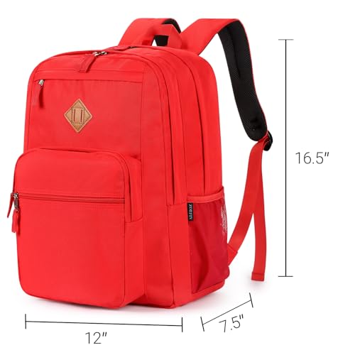 26L Backpack for College (Red / 16.5 Inch)