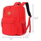 26L Backpack for College (Red / 16.5 Inch)
