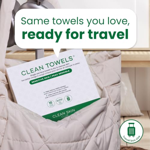 Clean Towels XL® Original 50 Ct + Sensitive Skin 10ct Travel Pack Duo (Sensitive Skin Discovery Kit)
