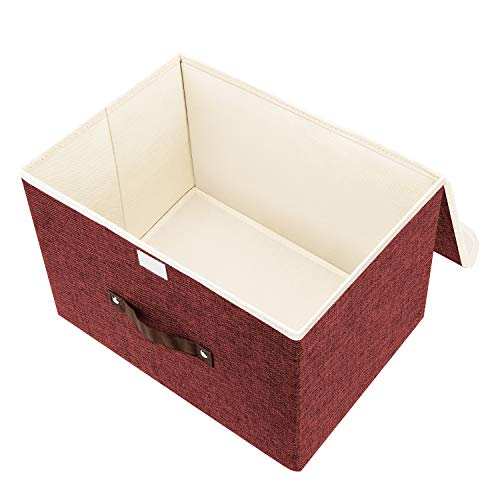 Collapsible Storage Boxes (2 pack / Red Wine)