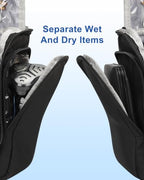 Hanging Toiletry Bag for Men (Black / X Large)