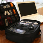 Electronics Organizer Travel Case (Antique Black / Medium)