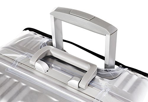 Luggage Protector Suitcase Cover PVC Waterproof Travel Suitcase Fits Most 20" to 30"（26" (26" (16.9"L x 11.8"W x 26.8"H))
