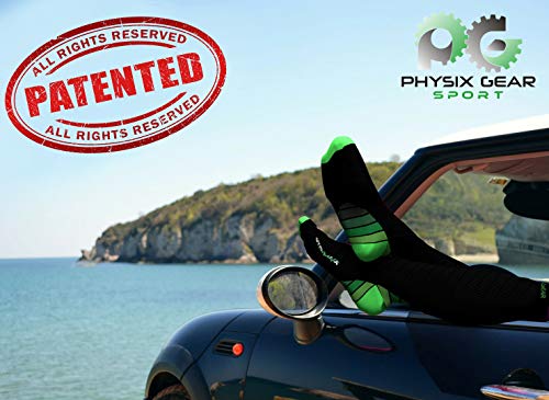 Physix Gear Compression Socks (Black/Green / XX-Large)