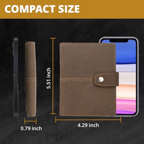 Passport Holder with Airtag Slot and RFID Blocker (02 Java Brown)