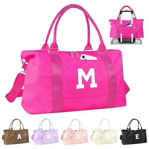 Dance Gym Duffel Bag Gifts for Girls Teen (Hot Pink / M)