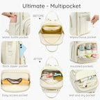 Diaper Bag Backpack (Beige)