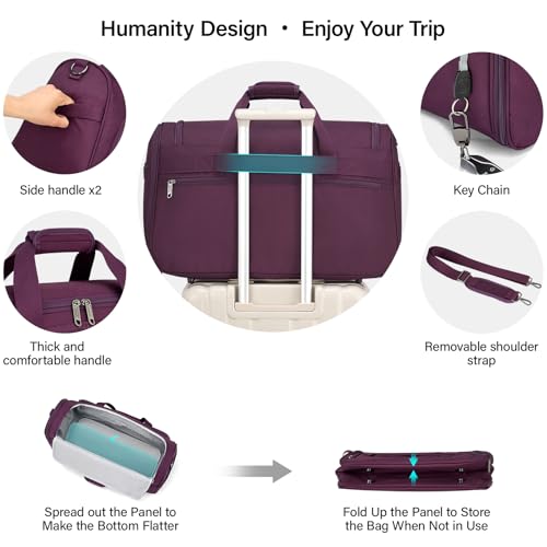 Carry On luggage Bags for Travel (Purple / Ultra Carry-On)