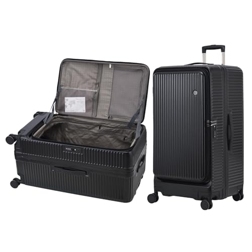 29 Inch Aluminum Frame Checked Luggage Top Opening (Black / 29 Inch)