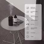 Waterless Essential Oil Diffuser Aromatherapy Scent Diffusers for Home Large Room (Black)