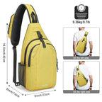 Sling Bag for Men Women (Yellow)
