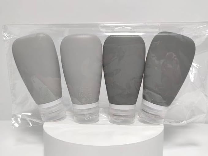 Travel Bottles for Toiletries, TSA Approved 3oz Leak Proof Silicone Soft - Image 3