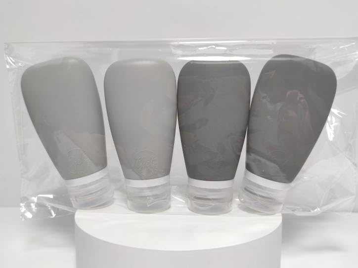 Travel Bottles for Toiletries (black and gray)