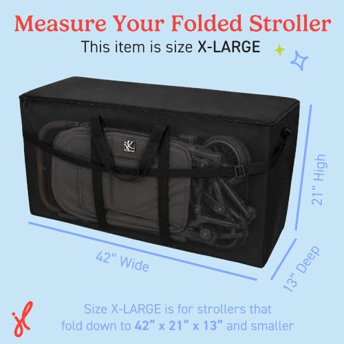 Single & Double Stroller Travel Bag (X-Large / Unpadded)