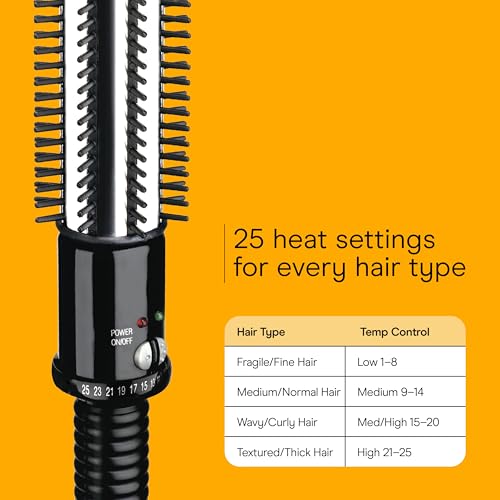 Curling Iron Brush (Black / 1 1/4-Inch)