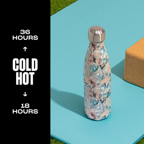 Stainless Steel Water Bottle 17 ounces Forest Bloom Triple Layered Vacuum Insulated Containers Keeps Drinks Cold for 36 Hours and Hot for 18 Perfect for On the Go (Forest Bloom / 16.9 Ounces / Water Bottle)