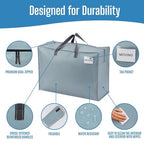 Heavy Duty Moving Bags (Light Blue / 27 Gallon-4 Pack)