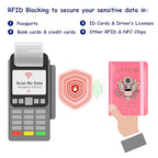 RFID Blocking Passport Holder (Pink / Upgraded)