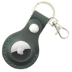 Toprank Leather Keychain Holder Compatible with Apple AirTag (Green)