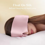 Silk Sleep Mask for Women and Men (Pink)