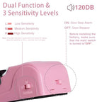 Portable Door Lock & Door Stop Alarm Set (Pink)