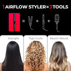 Airflow 2.0 Curling Iron Flat Iron (Black)