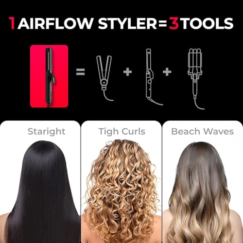 Airflow 2.0 Curling Iron Flat Iron (Black)