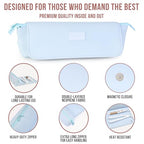 Hair Tools Travel Bag and Heat Resistant Mat 17" (Baby Blue)