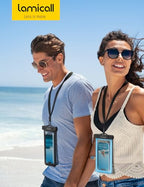 Waterproof Phone Pouch (Black & Blue 7")
