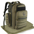 Diaper Bag Backpack with Diaper Changing Mat (Ranger Green / 32L)